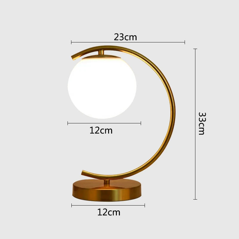 Lampe de chevet en laiton 12cm