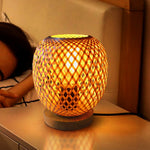 Lampe de chevet en osier - Vignette | Aura Douce 