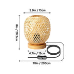 Lampe de chevet en osier - Vignette | Aura Douce 