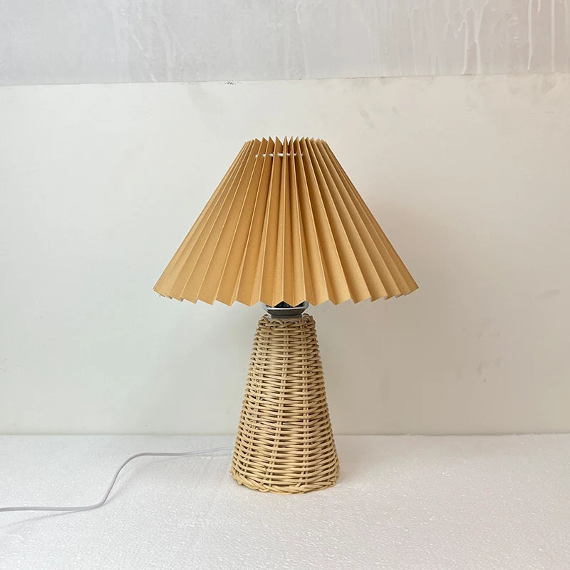 Lampe de chevet en paille