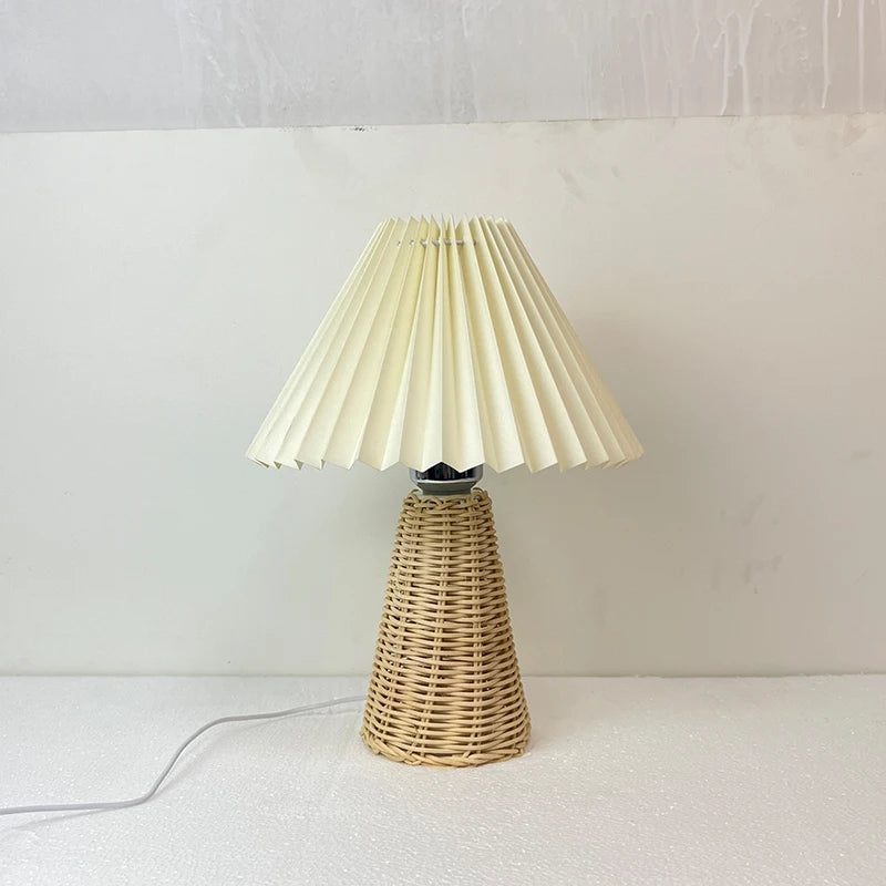 Lampe de chevet en paille