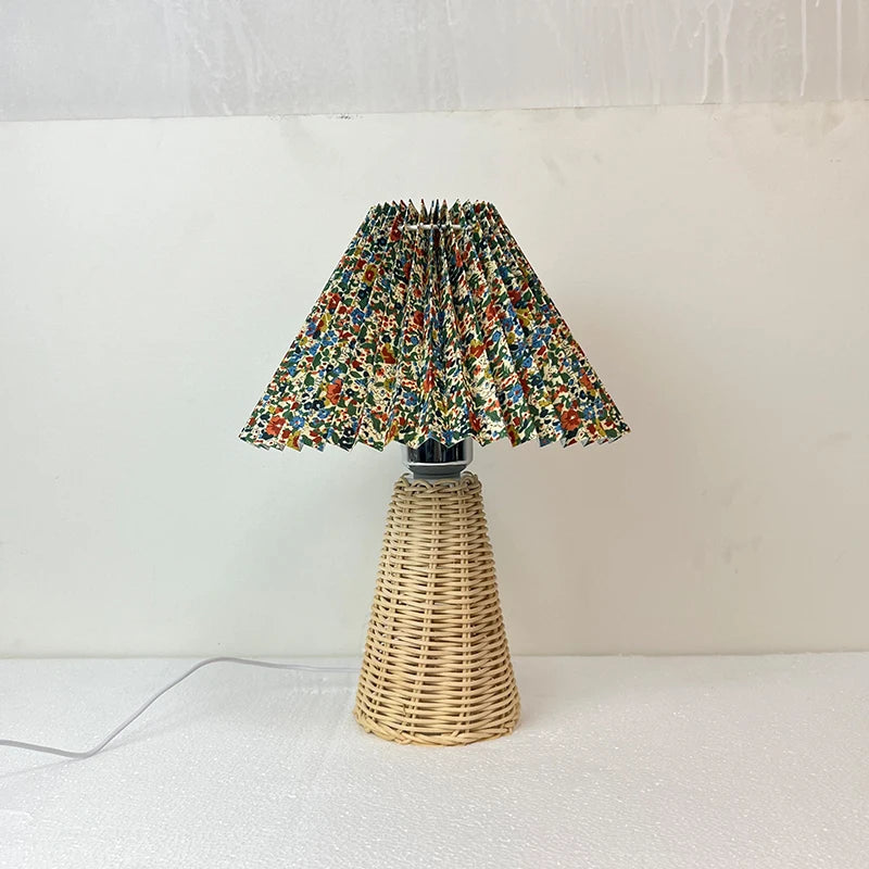 Lampe de chevet en paille