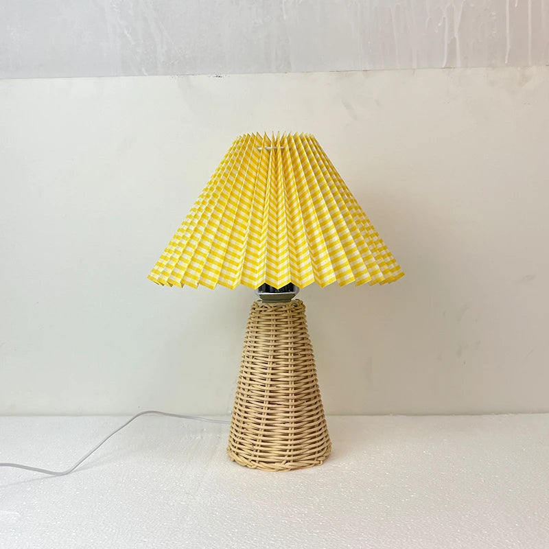 Lampe de chevet en paille