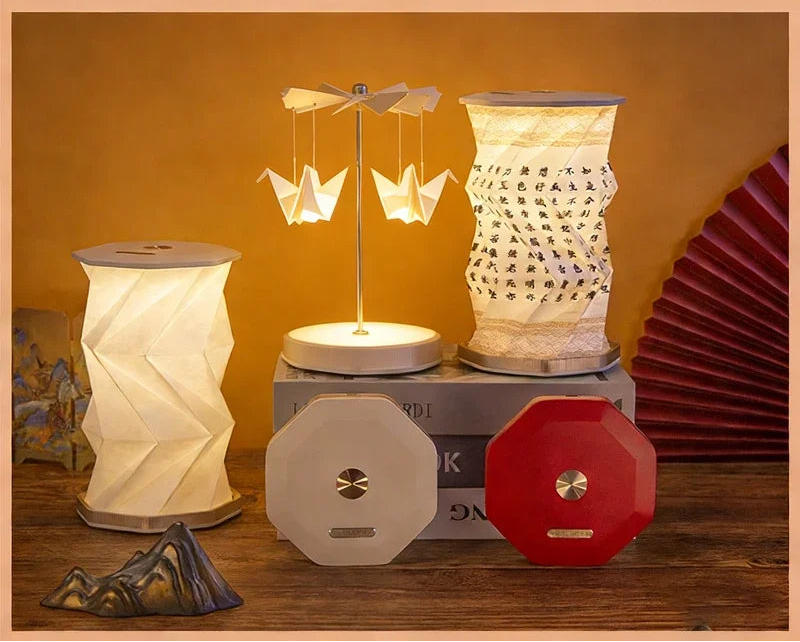 Lampe de chevet en papier 