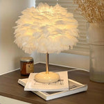 Lampe de chevet en plume - Vignette | Aura Douce 