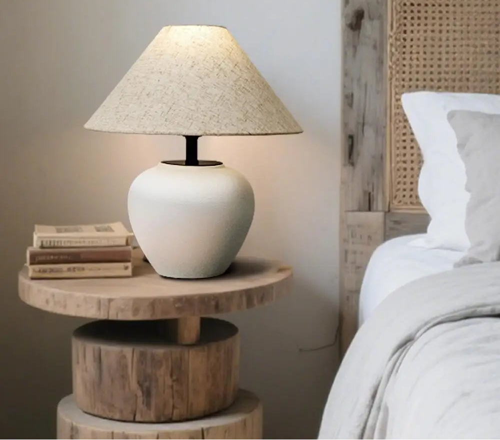 Lampe de chevet en terre cuite