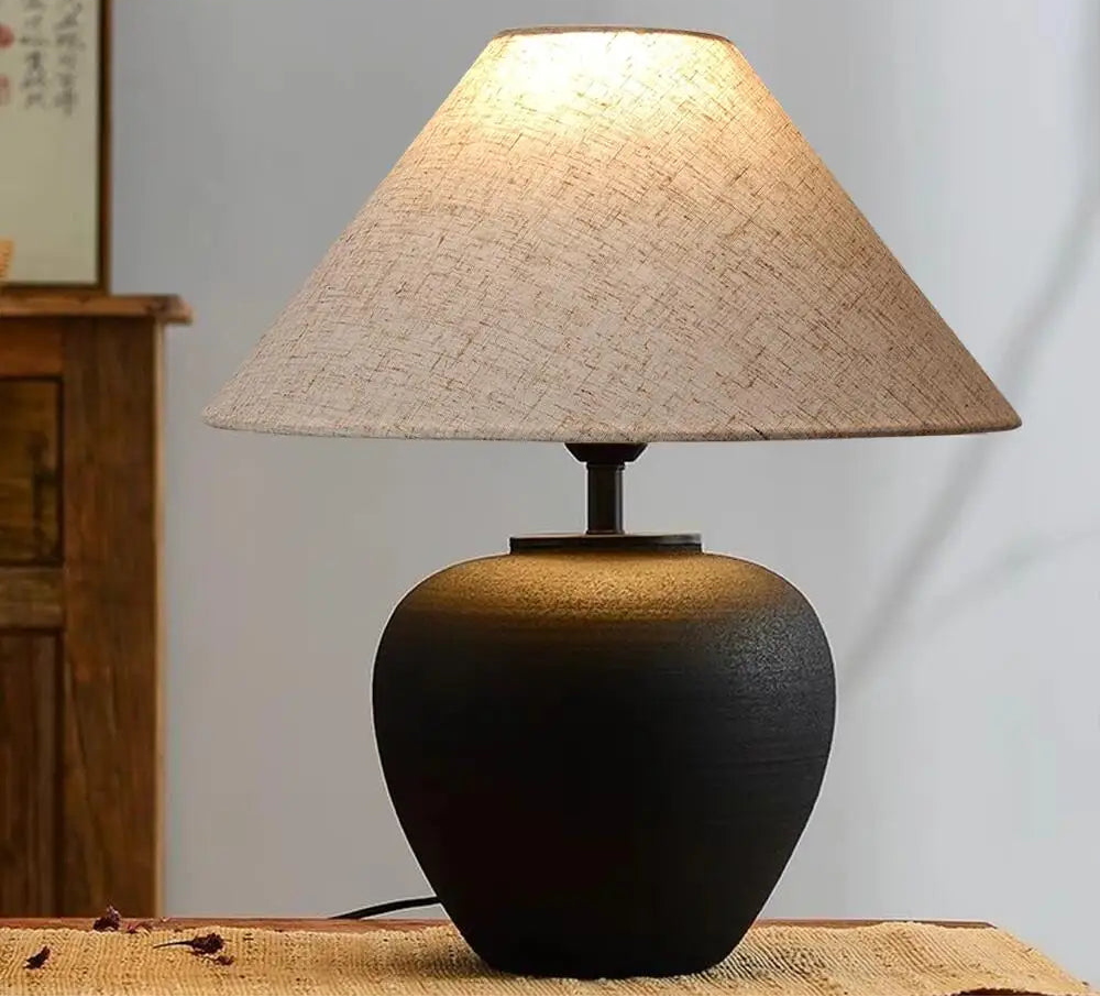 Lampe de chevet en terre cuite