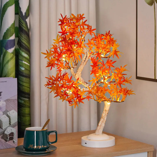 Lampe de chevet feuille