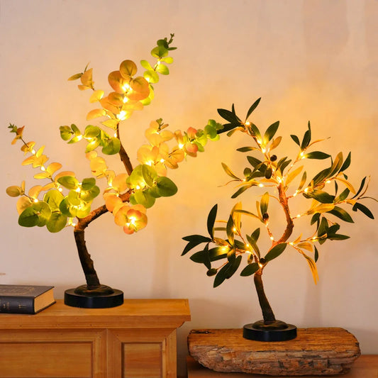 Lampe de chevet feuille