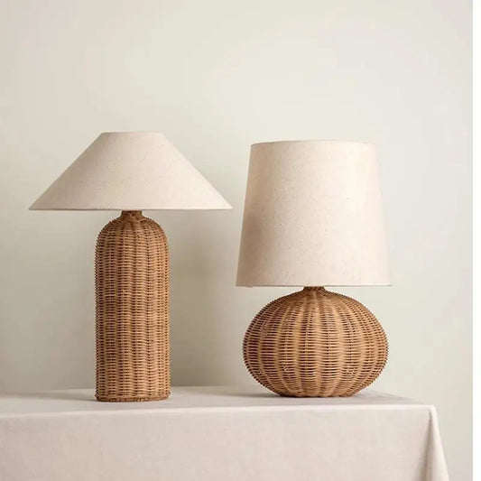 Lampe de chevet fibre naturelle