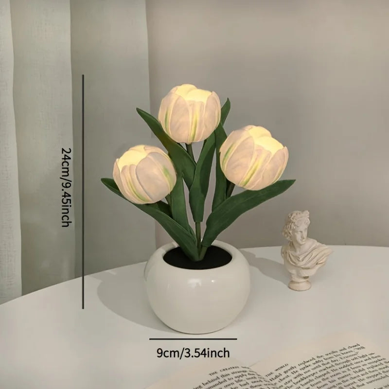 Lampe de chevet fleurs