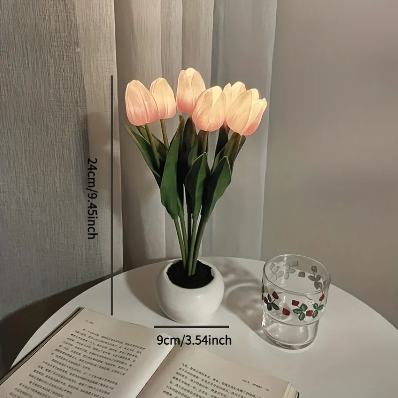 Lampe de chevet fleurs