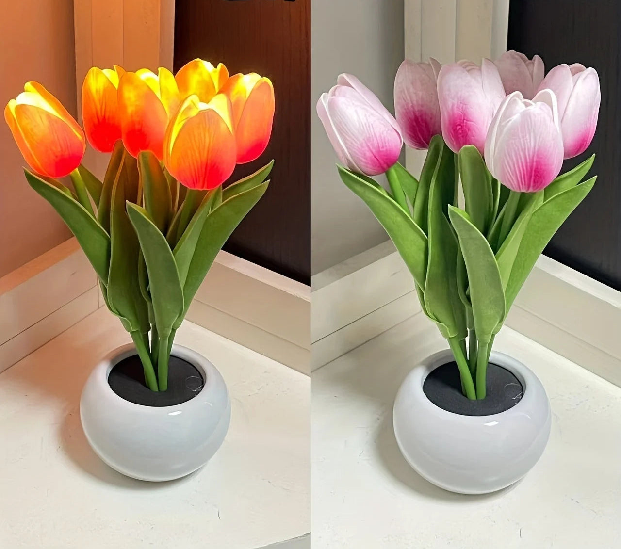 Lampe de chevet fleurs