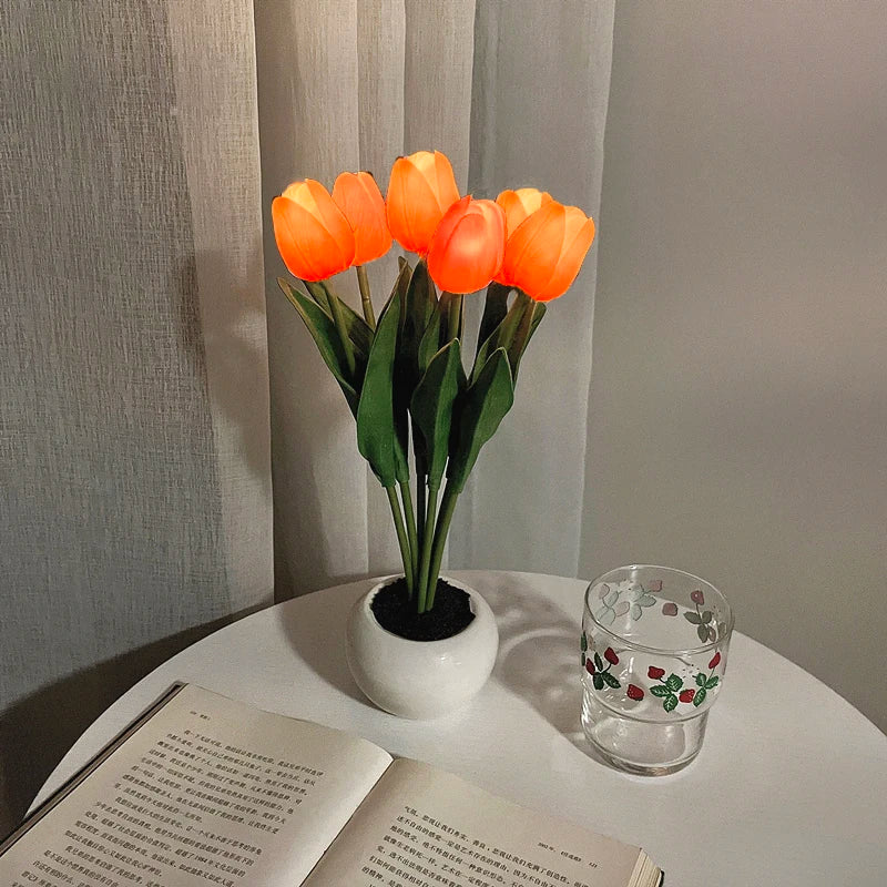 Lampe de chevet fleurs