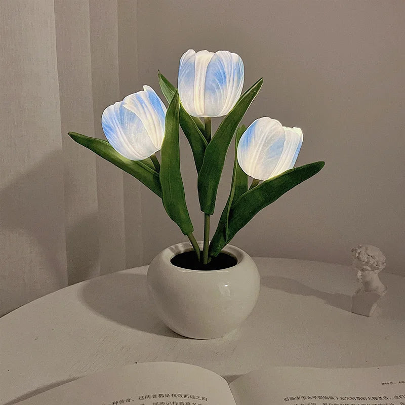 Lampe de chevet fleurs