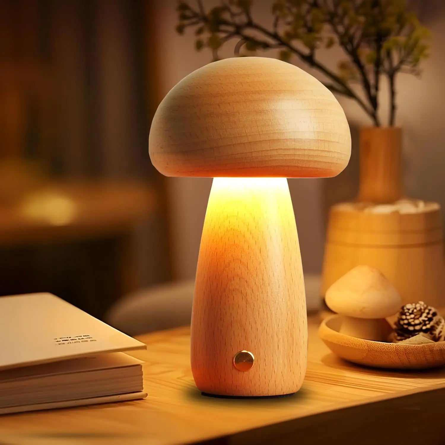 Lampe de chevet grand champignon