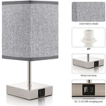 Lampe de chevet grise - Vignette | Aura Douce 