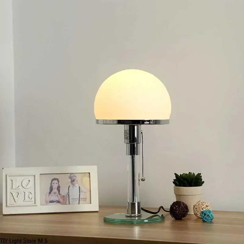 Lampe de chevet inox