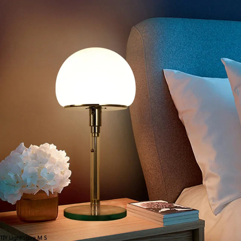 Lampe de chevet inox