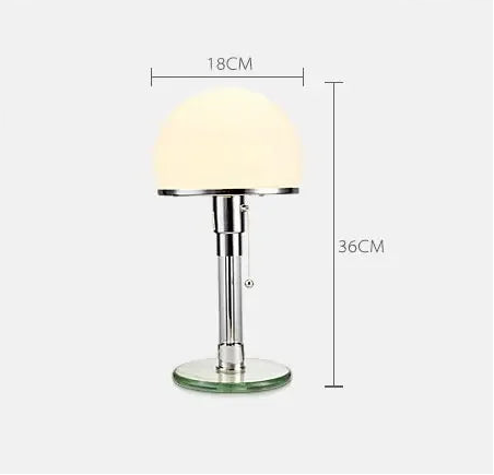 Lampe de chevet inox
