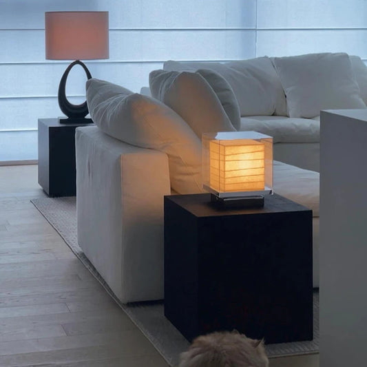 Lampe de chevet japonaise papier