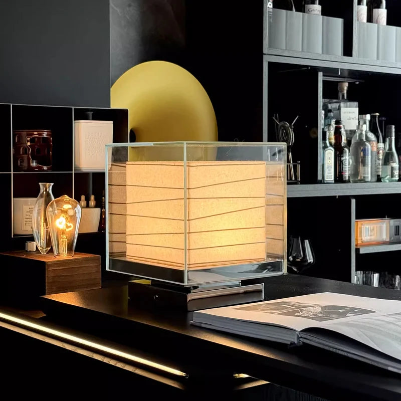 Lampe de chevet japonaise papier