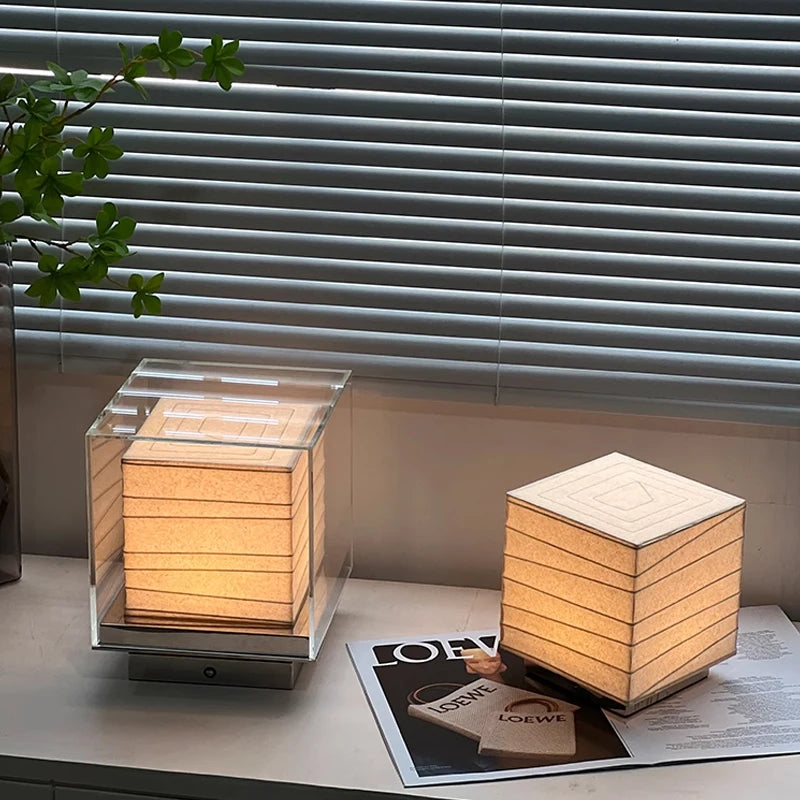 Lampe de chevet japonaise papier