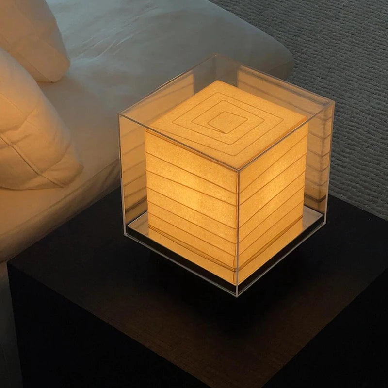 Lampe de chevet japonaise papier