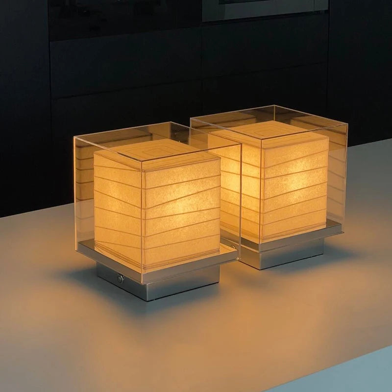 Lampe de chevet japonaise papier