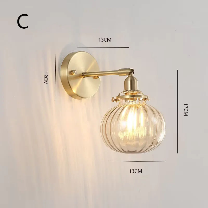 Lampe de chevet laiton ancienne