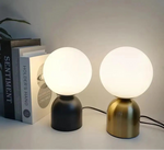Lampe de chevet laiton et verre - Vignette | Aura Douce 