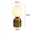 Lampe de chevet laiton et verre - Vignette | Aura Douce 