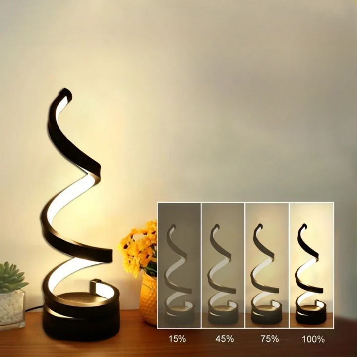 Lampe de chevet led spiral avancé