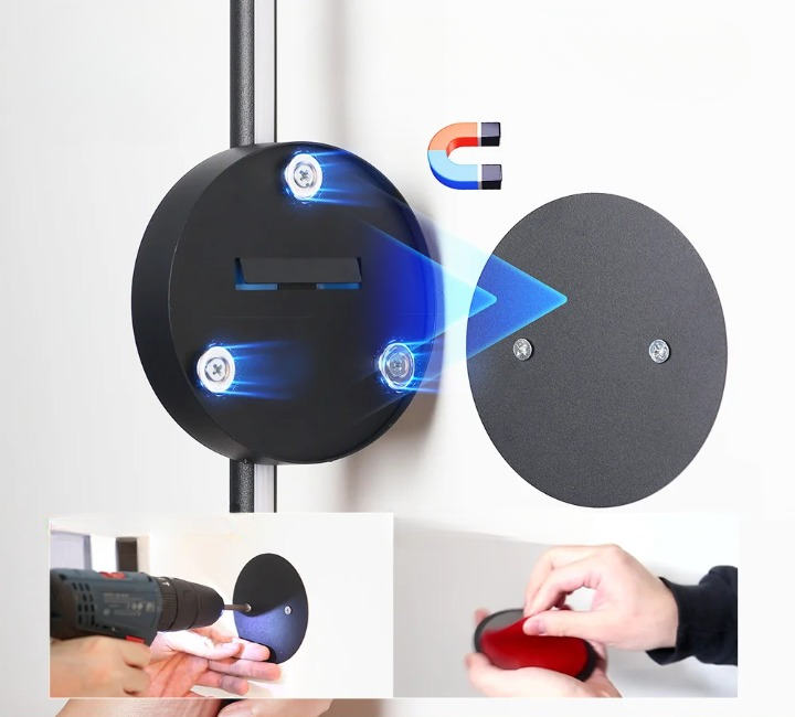 Lampe de chevet lot de 2 magnétisme