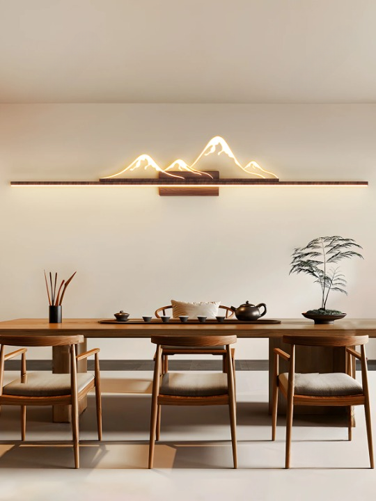 Lampe de chevet montagne