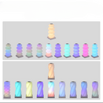 Lampe de chevet multicolor - Vignette | Aura Douce 