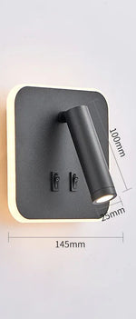 Lampe de chevet mural avec prise - Vignette | Aura Douce 