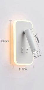 Lampe de chevet mural avec prise - Vignette | Aura Douce 