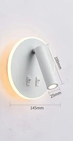 Lampe de chevet mural avec prise - Vignette | Aura Douce 