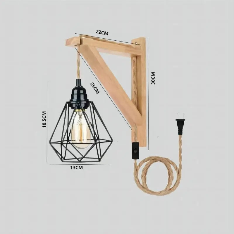 Lampe de chevet murale avec fil