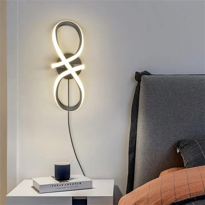 Lampe de chevet noir design