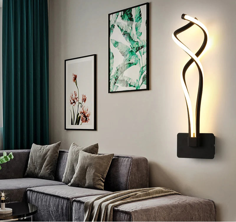 Lampe de chevet noir design