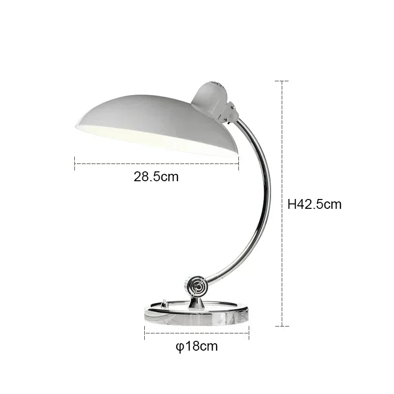 Lampe de chevet noir et argent