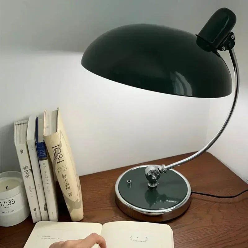 Lampe de chevet noir et argent