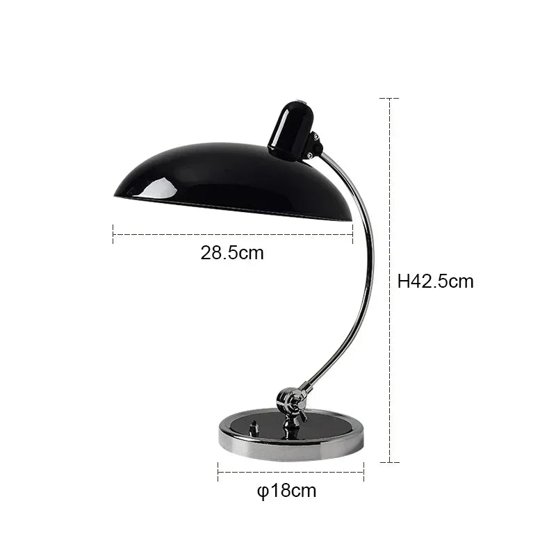 Lampe de chevet noir et argent