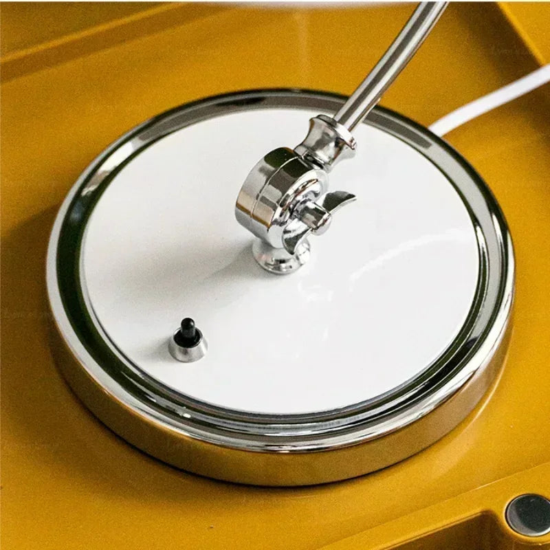 Lampe de chevet noir et argent