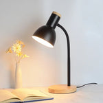 Lampe de chevet noir et bois - Vignette | Aura Douce 