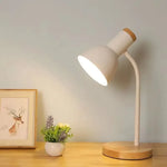 Lampe de chevet noir et bois - Vignette | Aura Douce 