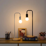 Lampe de chevet noir industriel - Vignette | Aura Douce 