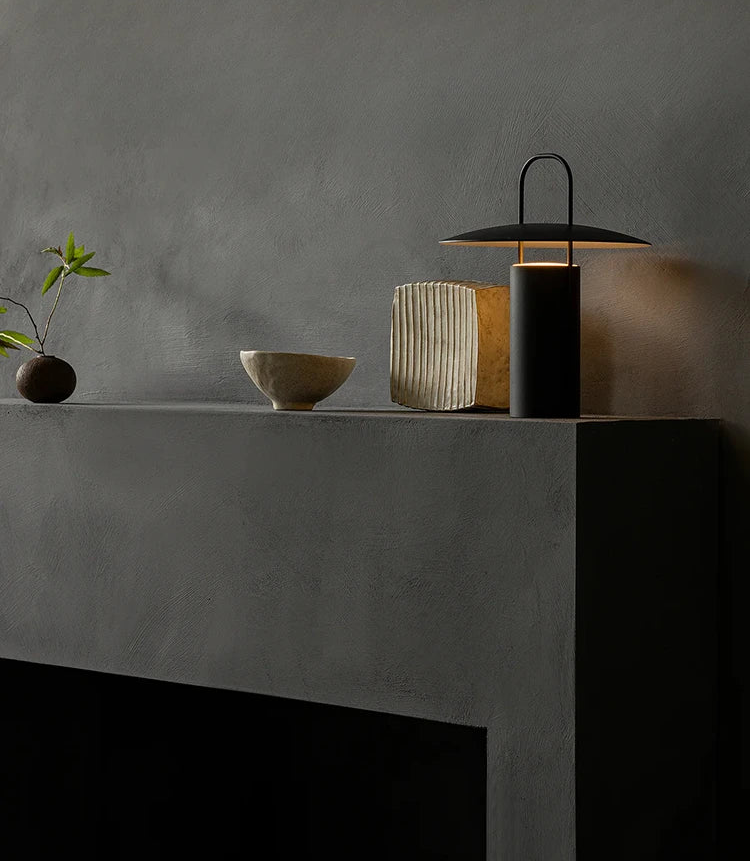 Lampe de chevet noir moderne